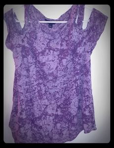 Banana Republic pink/purple shirt Sz Lg